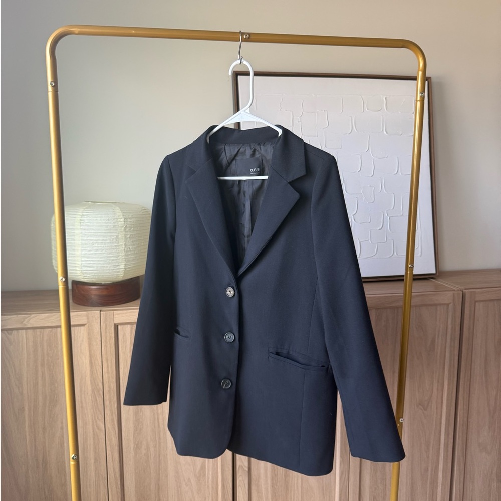 Women's Black Blazer Jacket -